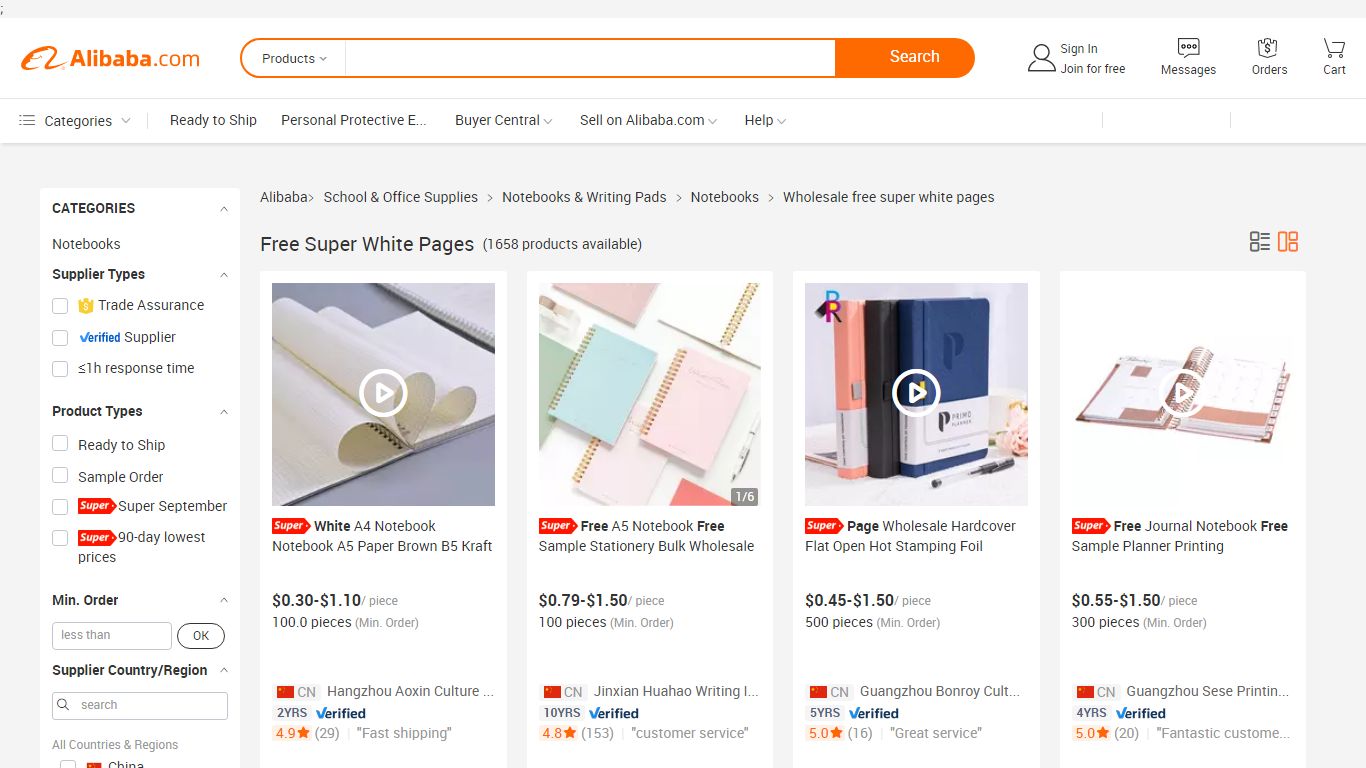 Free Super White Pages - alibaba.com